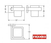 PORTAVASO PARED CUBUS FRANKE